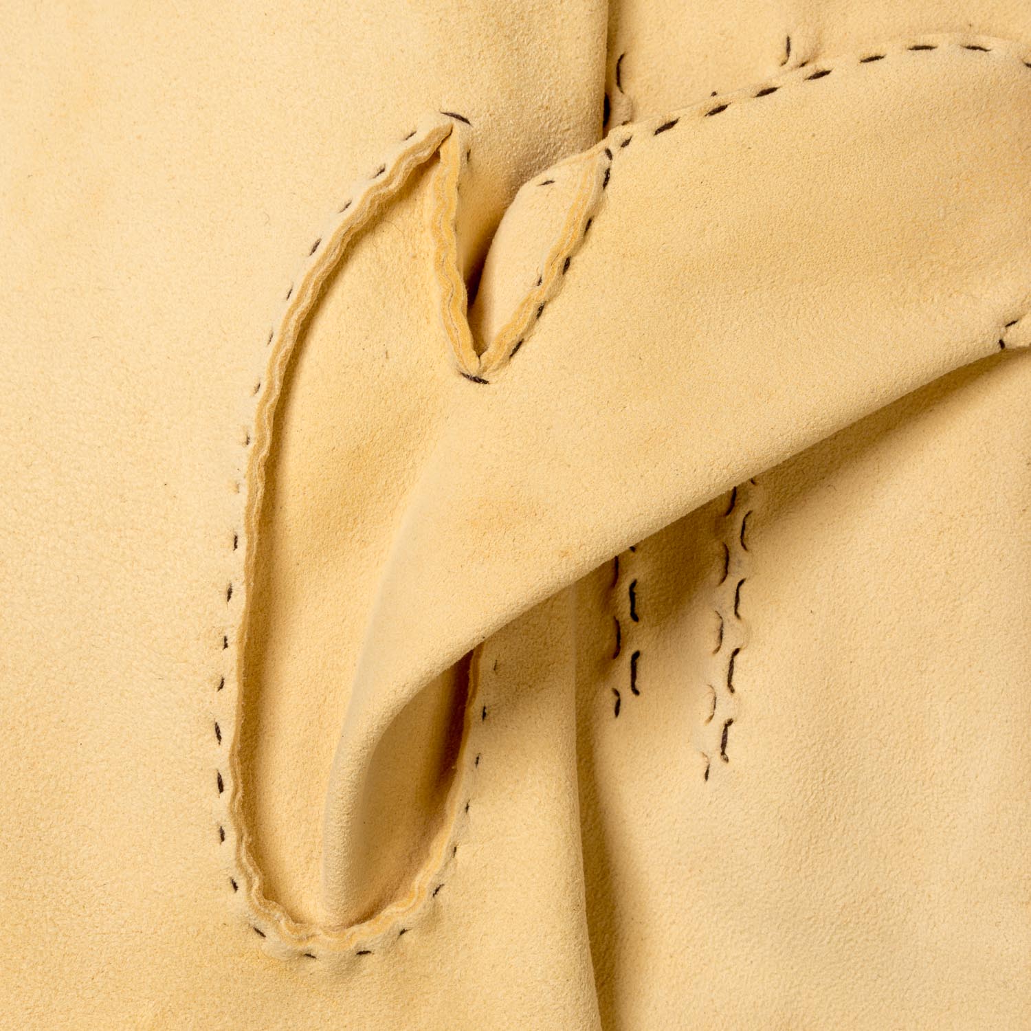 Gloves "Offizier" made of Beige Deerskin